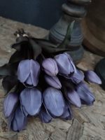 Kunst tulpen paars kort