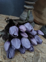 Kunst tulpen paars kort